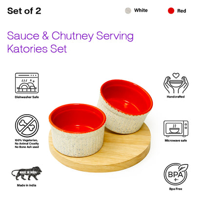 Chutney Katori/Bowls Set of 2 | 180ml
