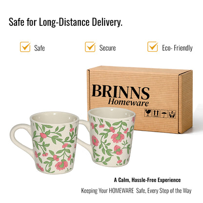 Coffee, Milk Mugs Set of 2 | Multicolor | 300 ml.