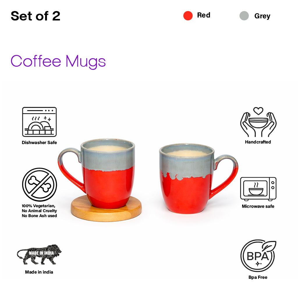 Coffee Mugs Set of 6 | 250 ml