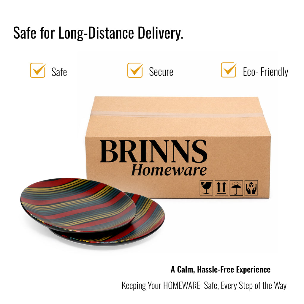 Quarter Serving Plate Set of 2 | Multicolour