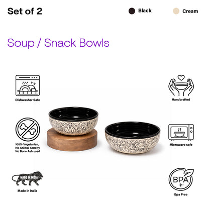 Handpainted Bowls Sets | 400 ml each