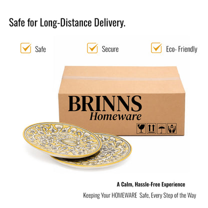 Quarter Serving Plate Set of 2 | Multicolour