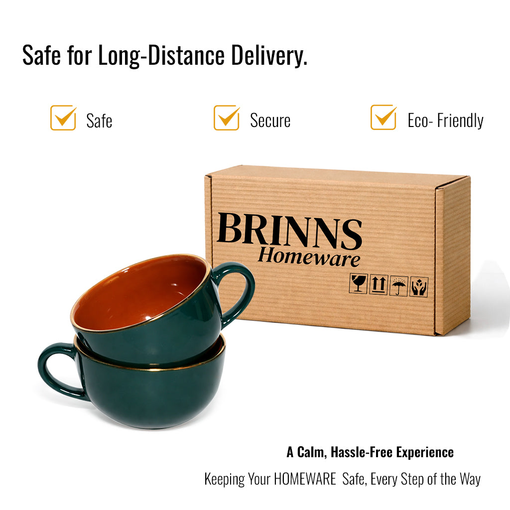 Soup Bowls with Handle Set |350 ml