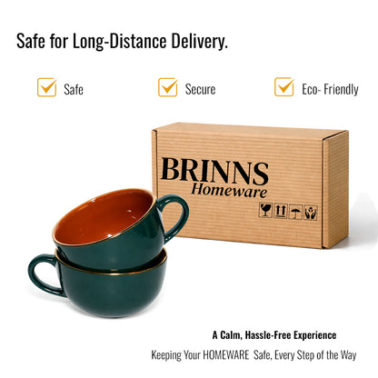 Soup Bowls with Handle Set |350 ml