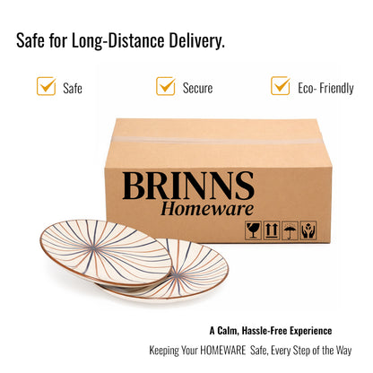 Quarter Serving Plate Set of 2 | Multicolour