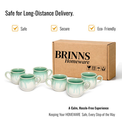 Coffee Mugs Set of 6 | 220 ml