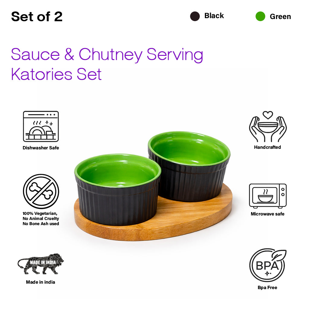 Chutney Katori/Bowls Set of 2 | 180ml