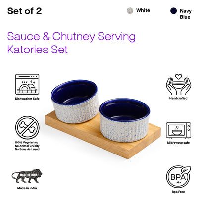 Chutney Katori/Bowls Set of 2 | 180ml