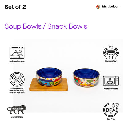 Handpainted Bowls Sets | 400 ml each