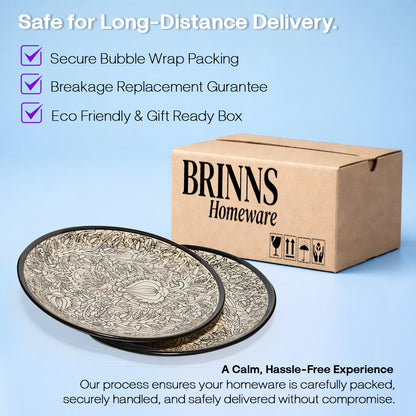 Dinner Serving Plate Set | Multicolour