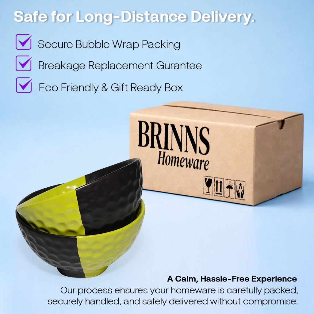 Snack Bowls Sets | Half-Half Colour tone | 350 ml