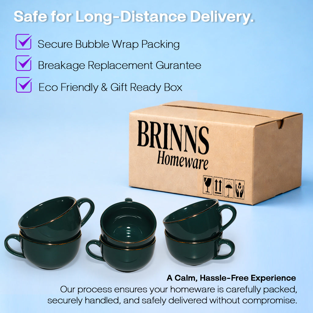 Soup Bowls with Handle Set |350 ml