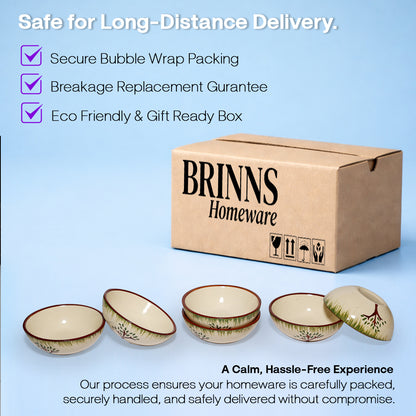 Tree Print Round Shape Dip Bowls