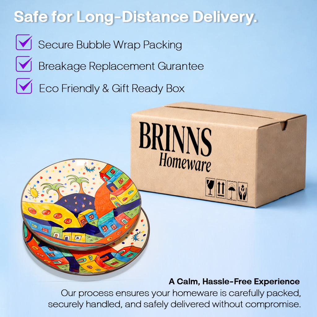 Dinner Serving Plate Set | Multicolour