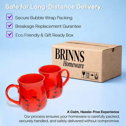 Milk Mugs Set | Dual Colour | 400 ml