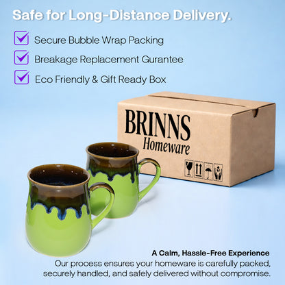 Milk Mugs Set | Dual Colour | 400 ml