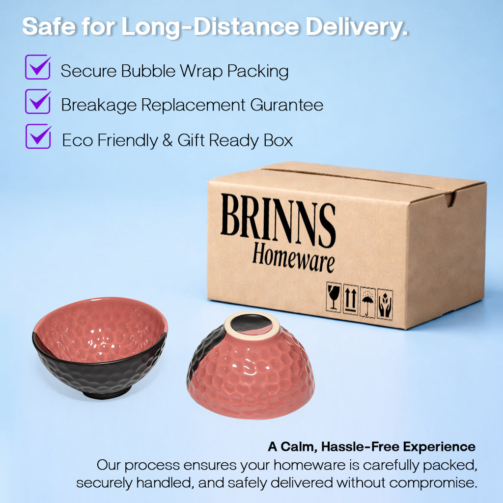 Snack Bowls Sets | Half-Half Colour tone | 350 ml