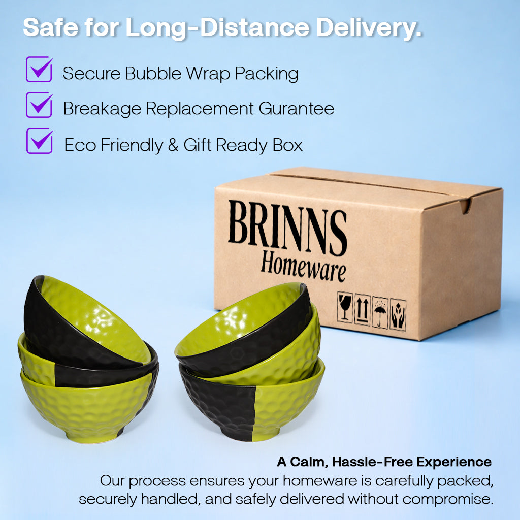 Snack Bowls Sets | Half-Half Colour tone | 350 ml