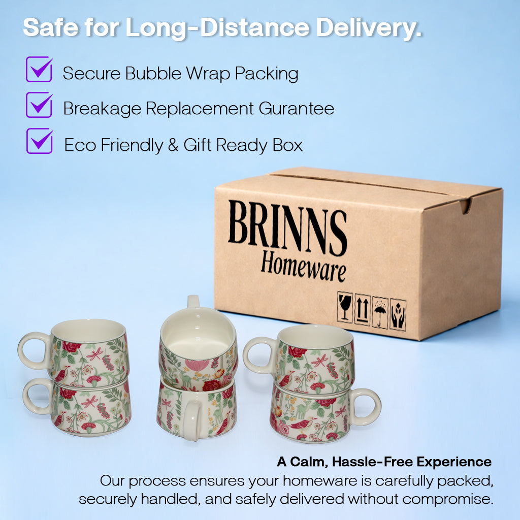 Coffee Mugs Set of 6 | 200 ml