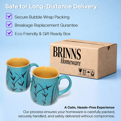 Milk Mugs Set | Dual Colour | 400 ml