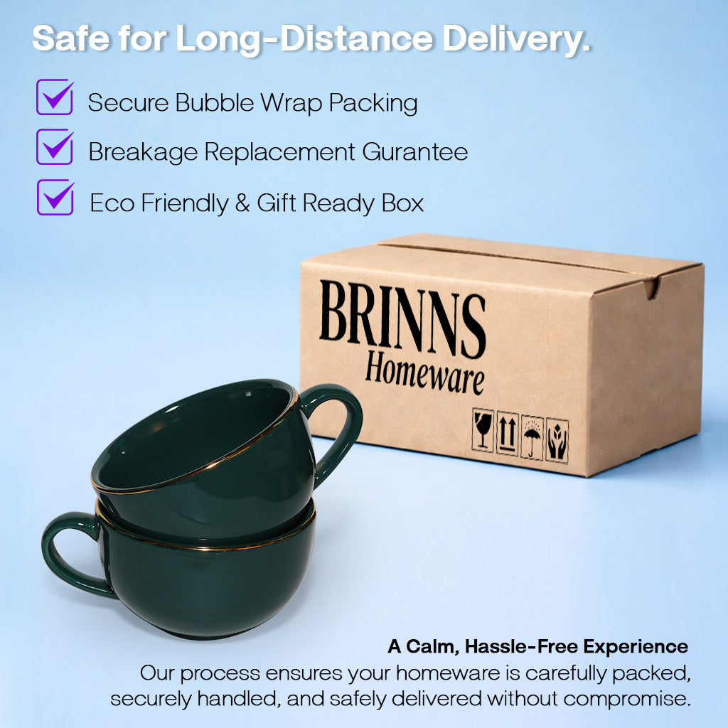 Soup Bowls with Handle Set |350 ml