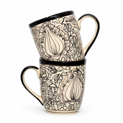 Coffee Mugs Set | Kalamkari Painting | 250 ml