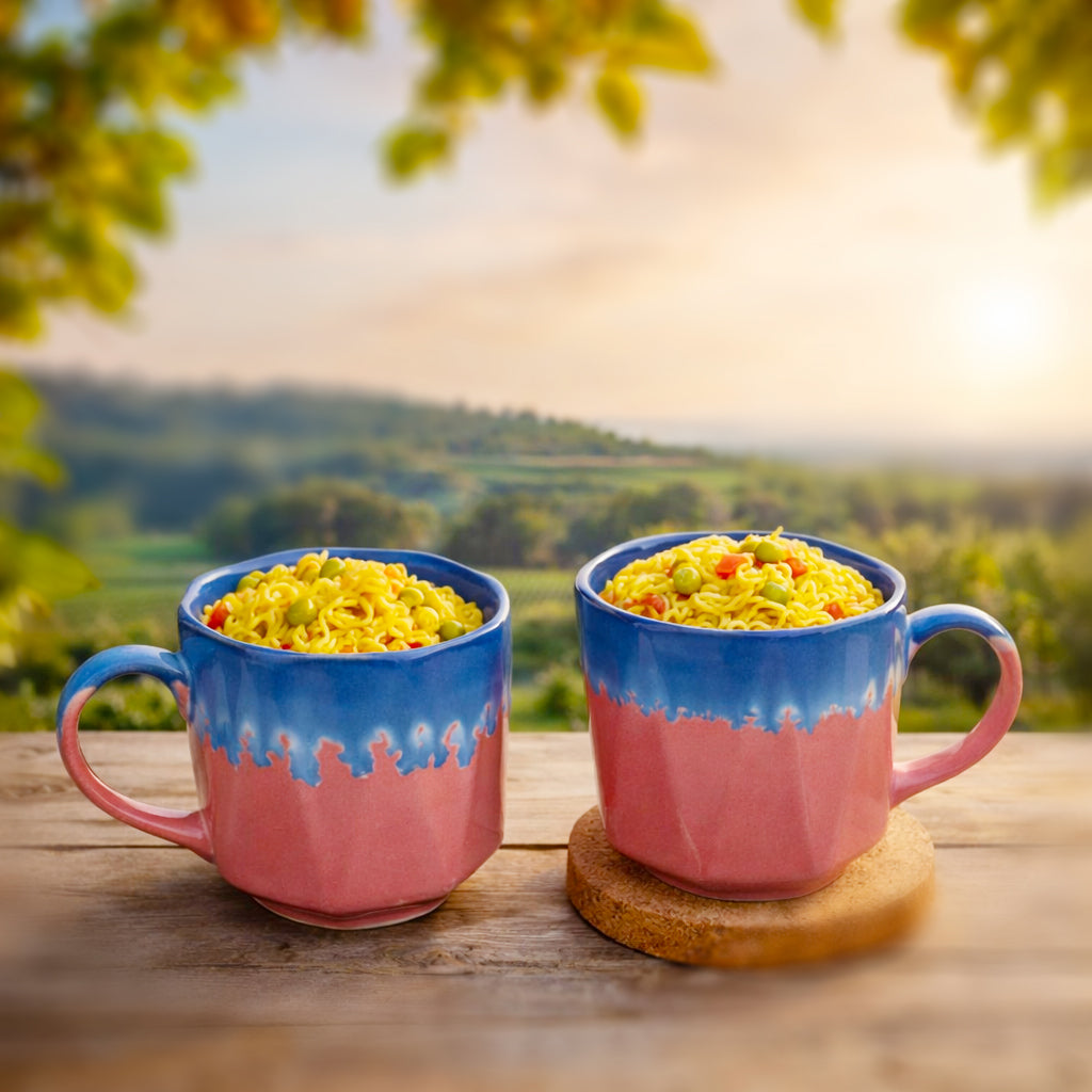Maggie Mugs Set  of 2 |Dual Colour | 500 ml