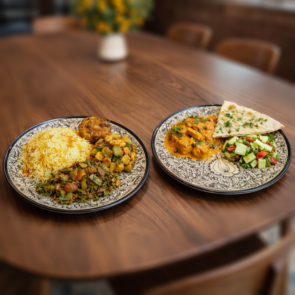 Dinner Serving Plate Set | Multicolour