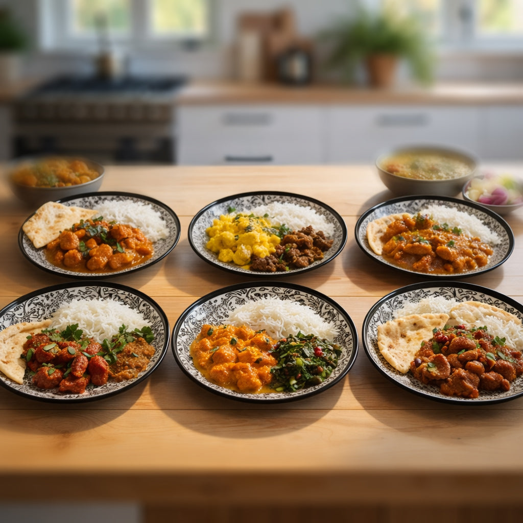 Dinner Serving Plate Set | Multicolour