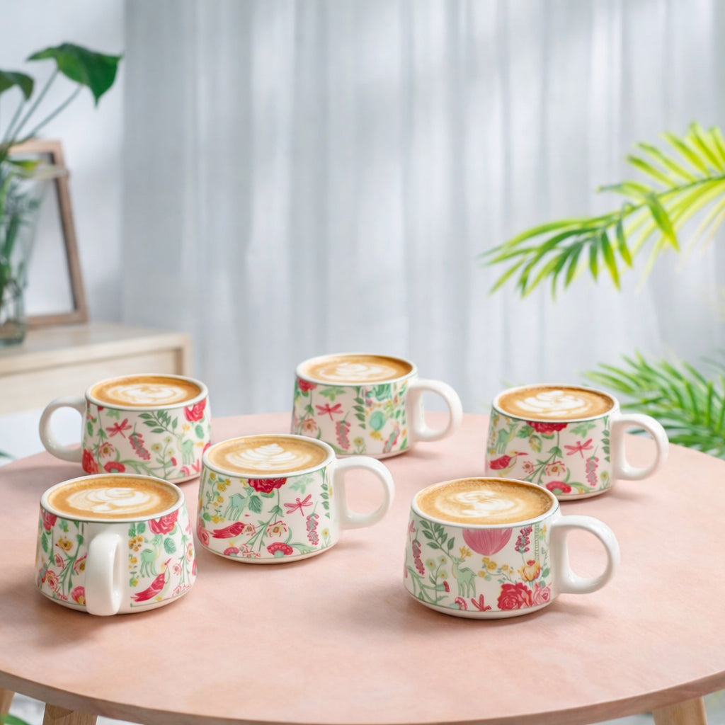 Coffee Mugs Set of 6 | 200 ml