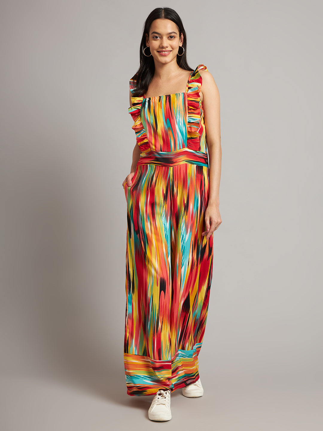 Multicolor Printed Jumpsuit