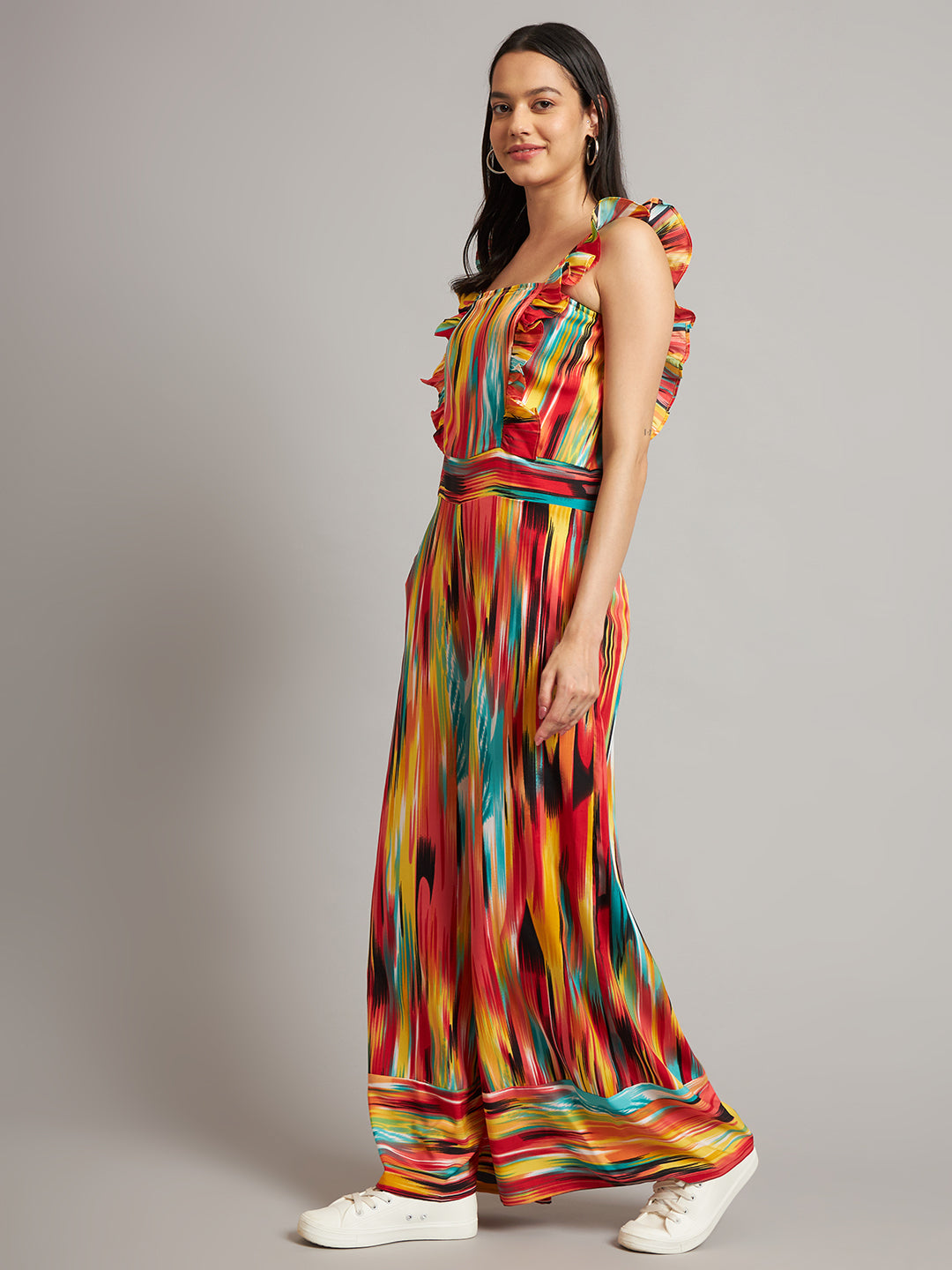 Multicolor Printed Jumpsuit