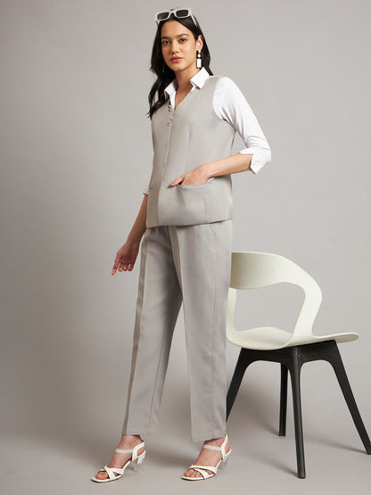 Waistcoat With Trousers Suit