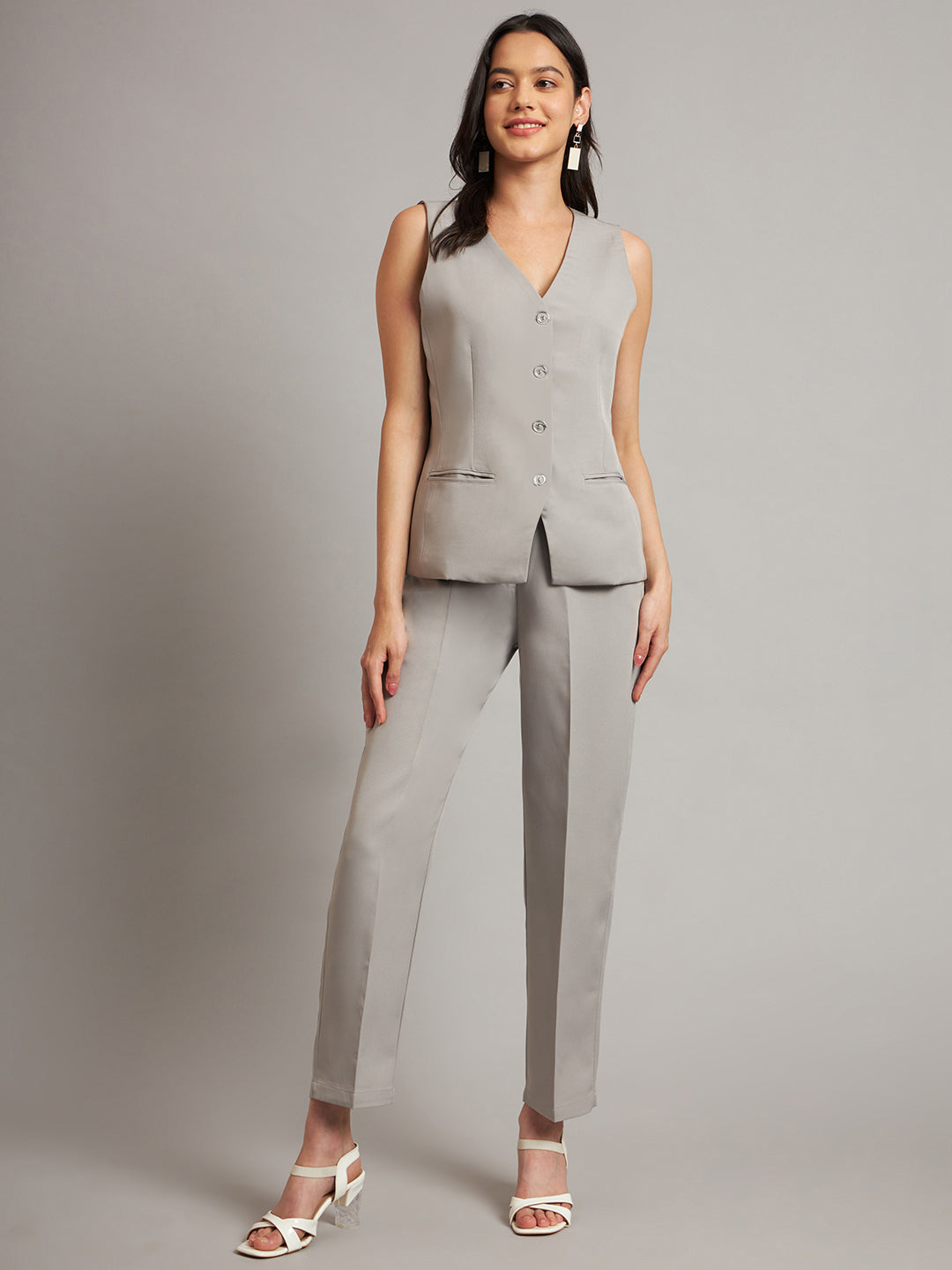 Waistcoat With Trousers Suit