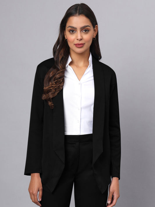 Shawl Collar Open Front Blazer