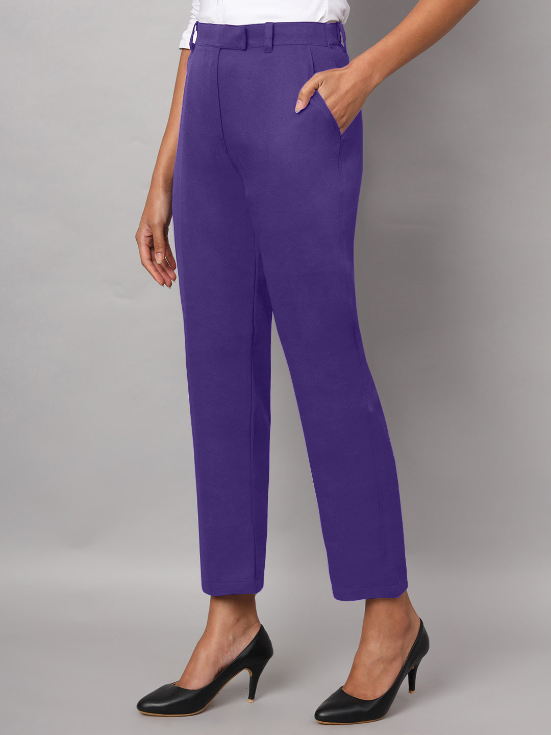 Ankle Length Formal Trousers