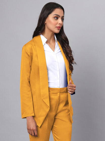 Shawl Collar Open Front Blazer