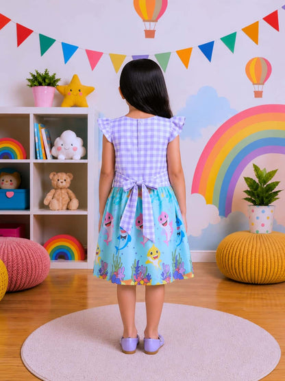 Poppylane-Printed Dress for Girls