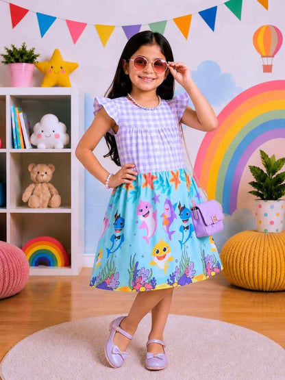 Poppylane-Printed Dress for Girls