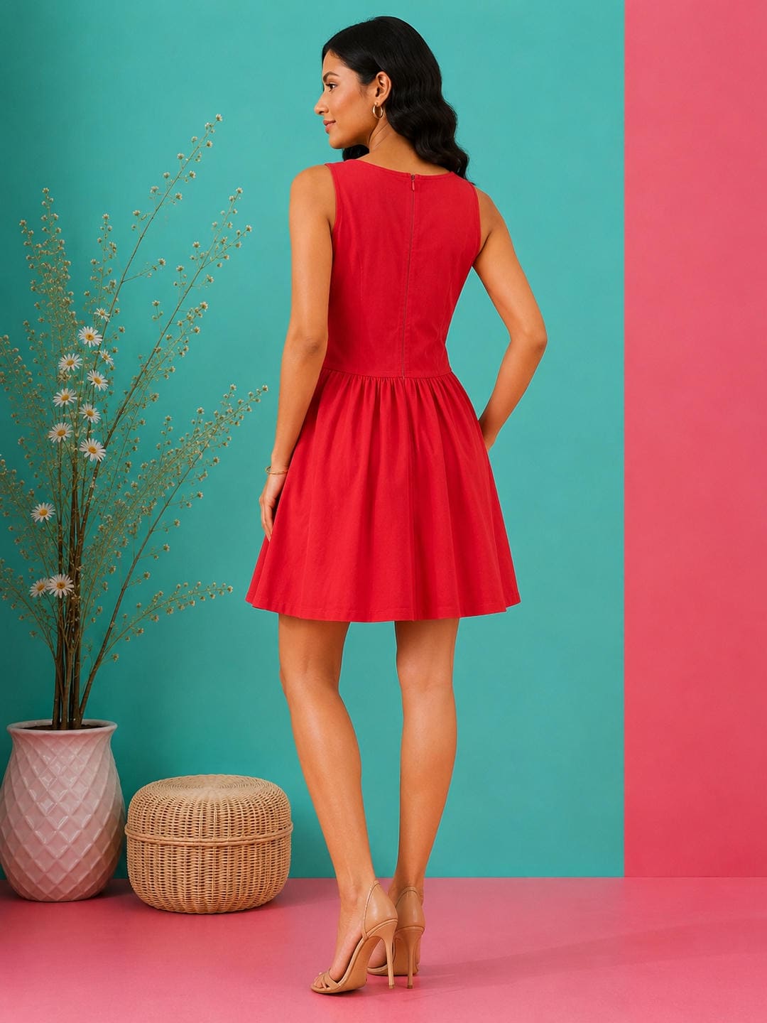 Fit & Flare Short Dress