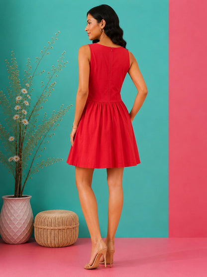 Fit & Flare Short Dress