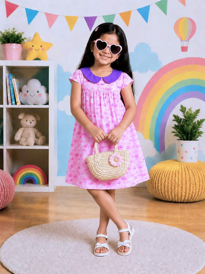 Poppylane-Peter Pan Collar A-Line Dress