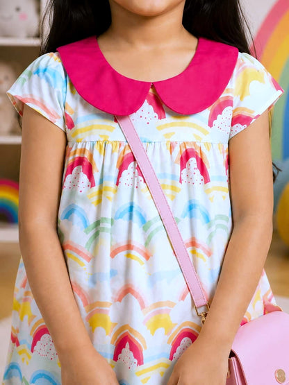 Poppylane-Peter Pan Collar A-Line Dress