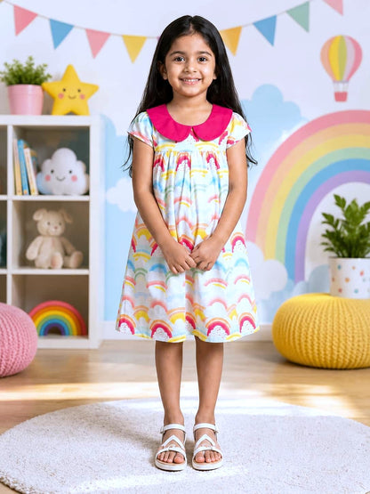 Poppylane-Peter Pan Collar A-Line Dress