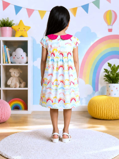 Poppylane-Peter Pan Collar A-Line Dress