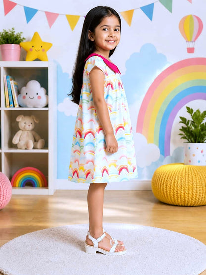 Poppylane-Peter Pan Collar A-Line Dress