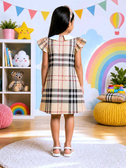 Poppylane-Peter Pan Collar A-Line Dress