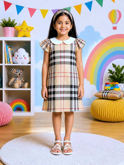 Poppylane-Peter Pan Collar A-Line Dress