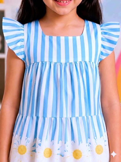 Poppylane-Printed Dress for Girls