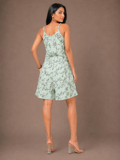 Strappy Printed Playsuit